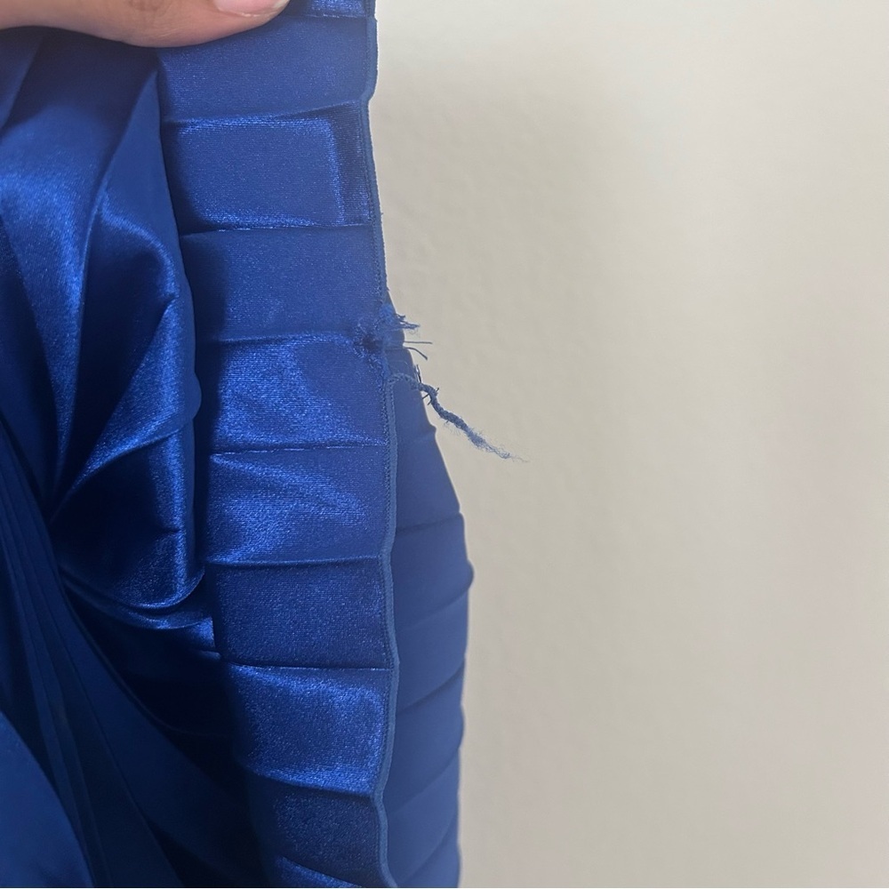 NWT L'IDÉE Cinema Low-Back Jumpsuit in Regal Blue *Flaw* - Picture 5 of 9